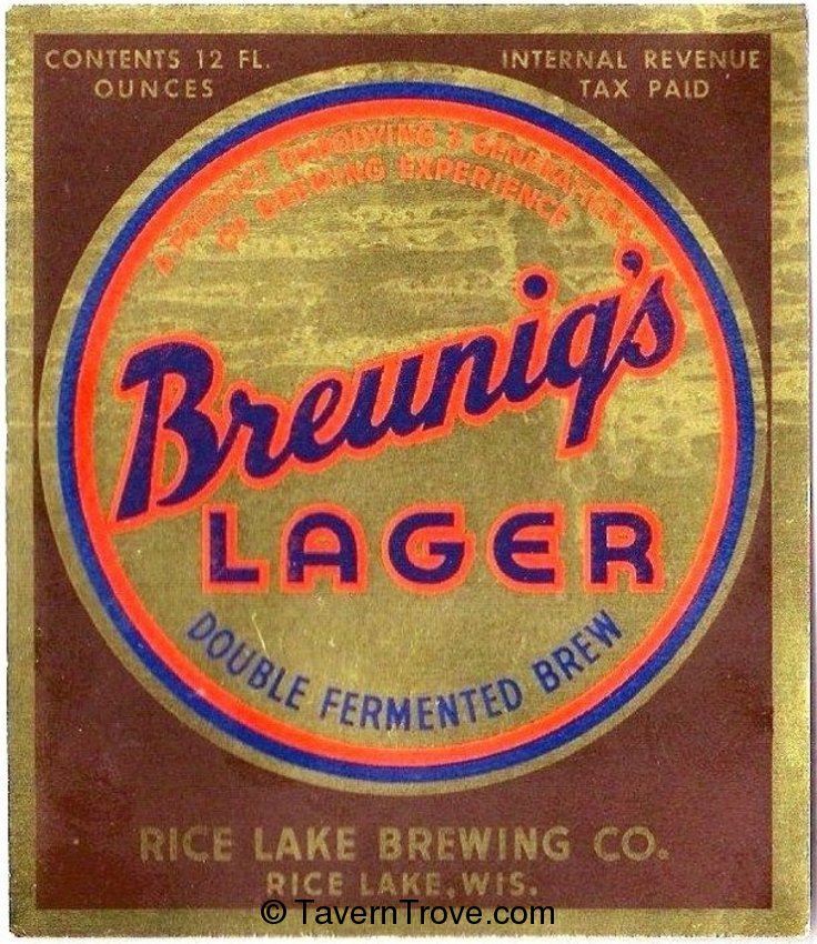 Breunig's Lager Beer