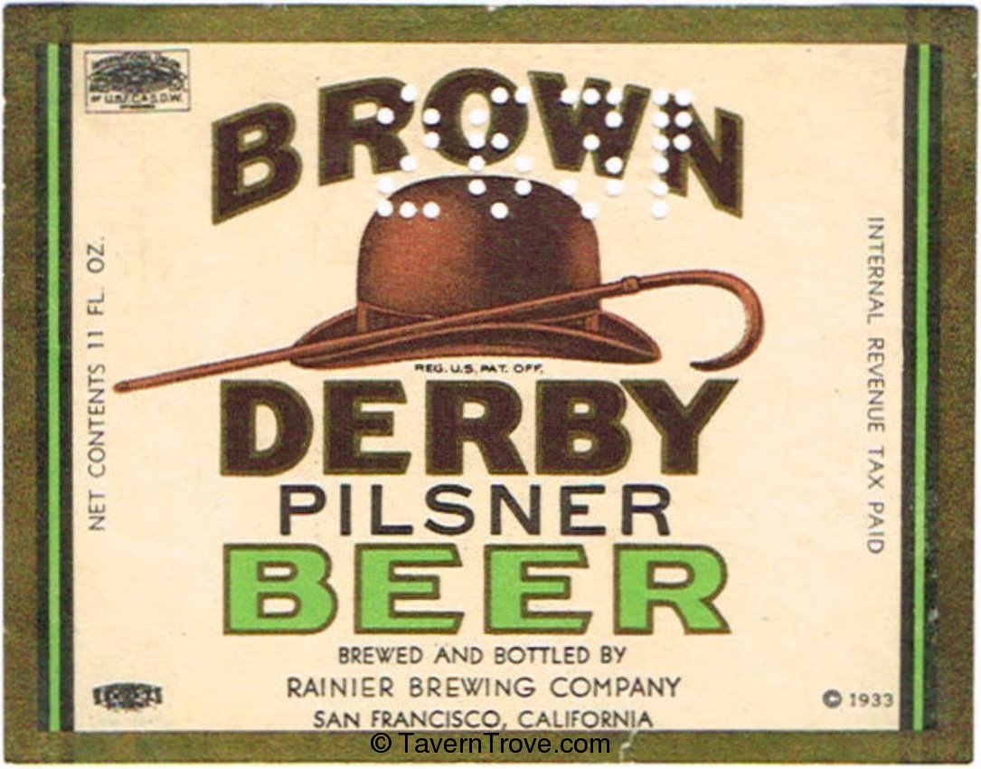 Brown Derby Pilsner Beer