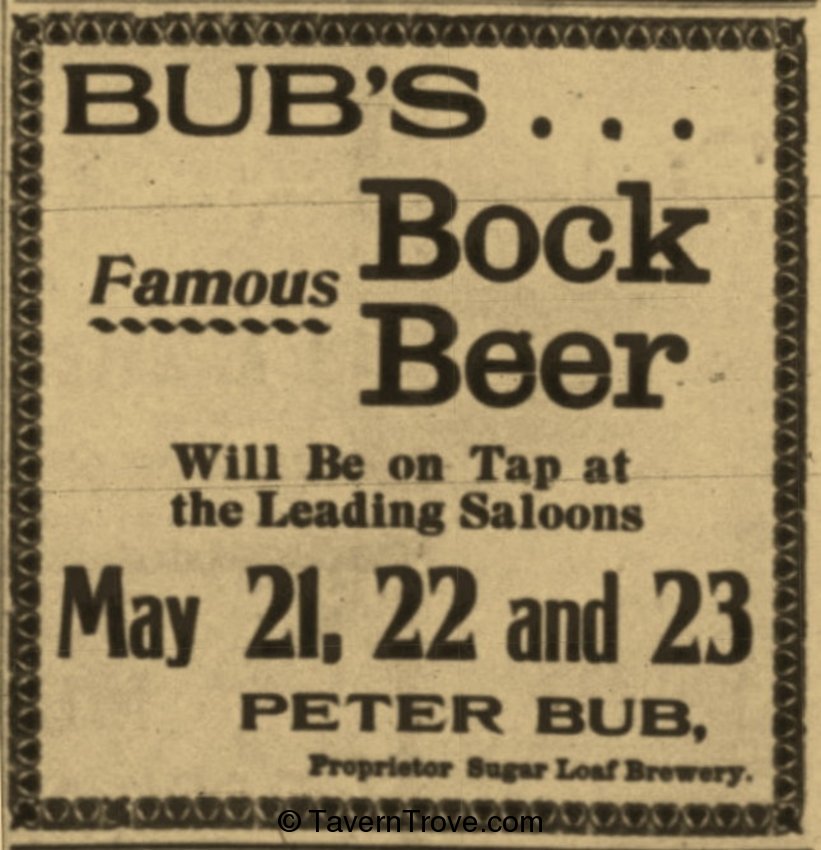 Bub's Famous Bock Beer