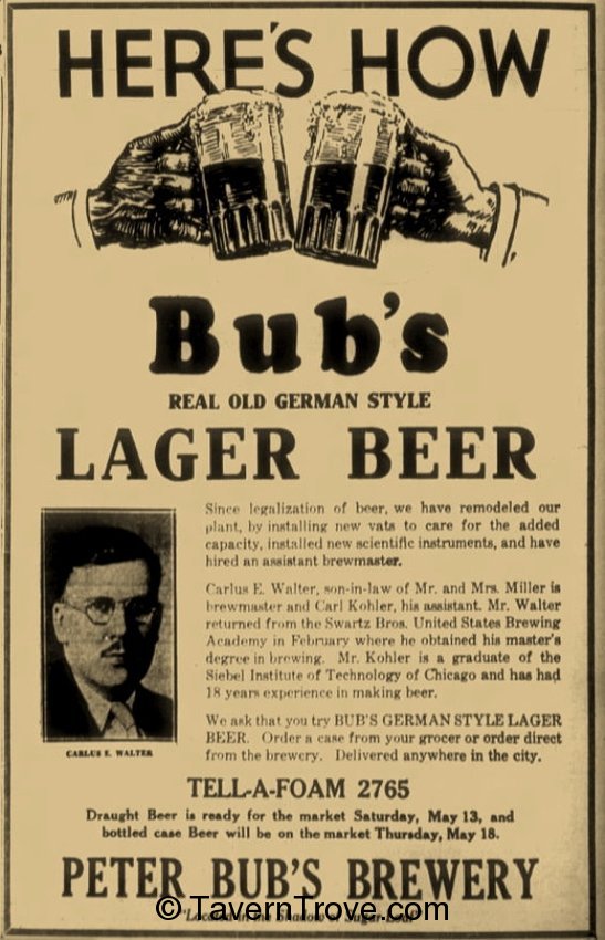 Bub's German Style Beer