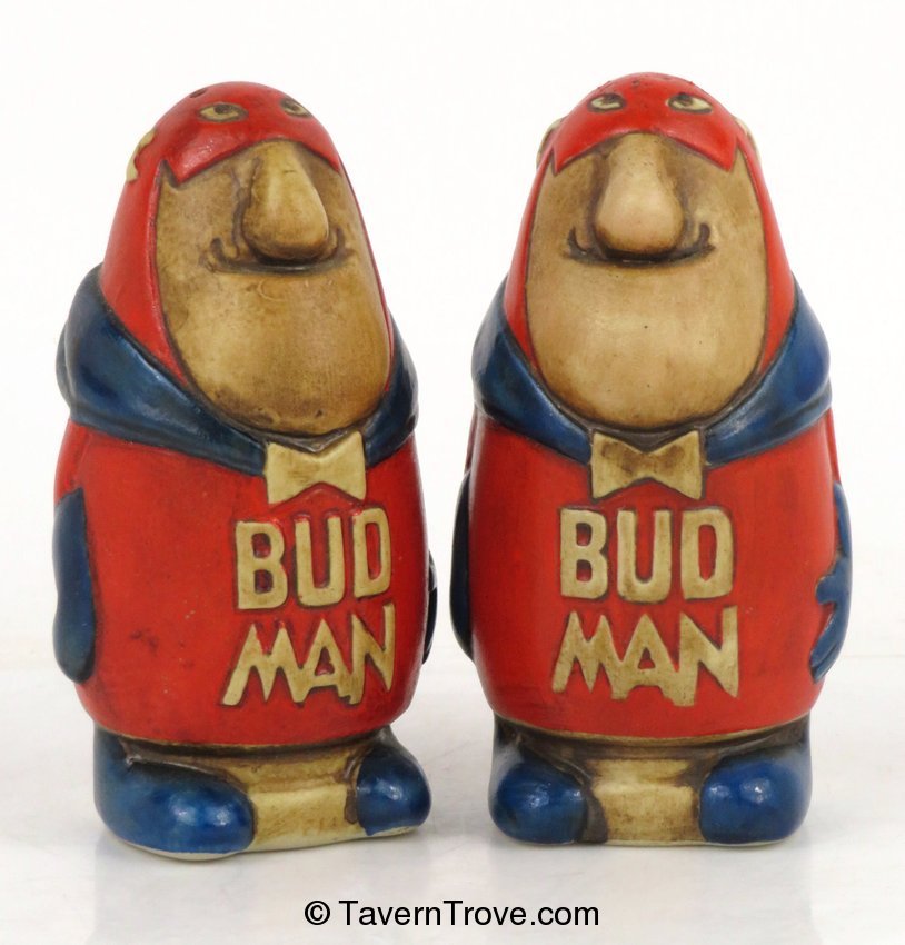 Bud Man 1st Edition Salt & Pepper Shakers