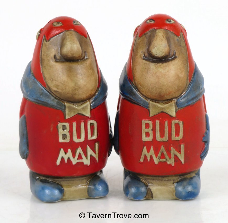 Bud Man Salt & Pepper Shakers