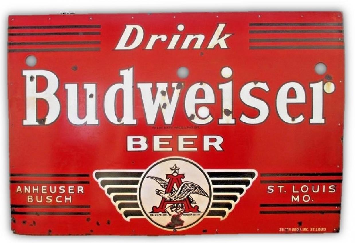 Budweiser Beer porcelain