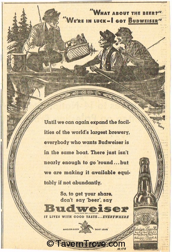 Budweiser Lager Beer