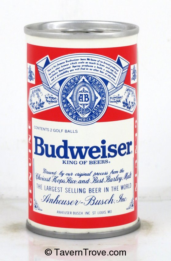 Budweiser Beer Golf Ball Can