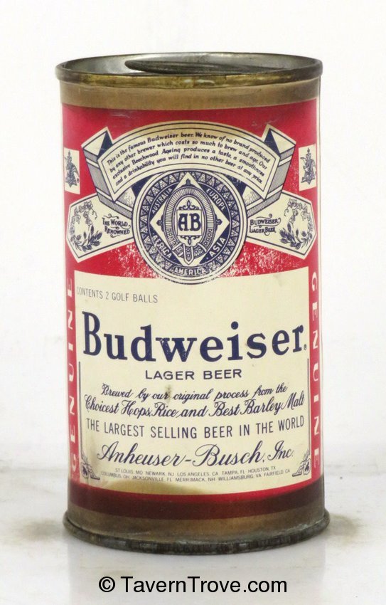 Budweiser Beer Golf Ball Can