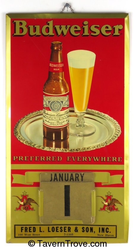 Budweiser Beer TOC Page A Day Calendar