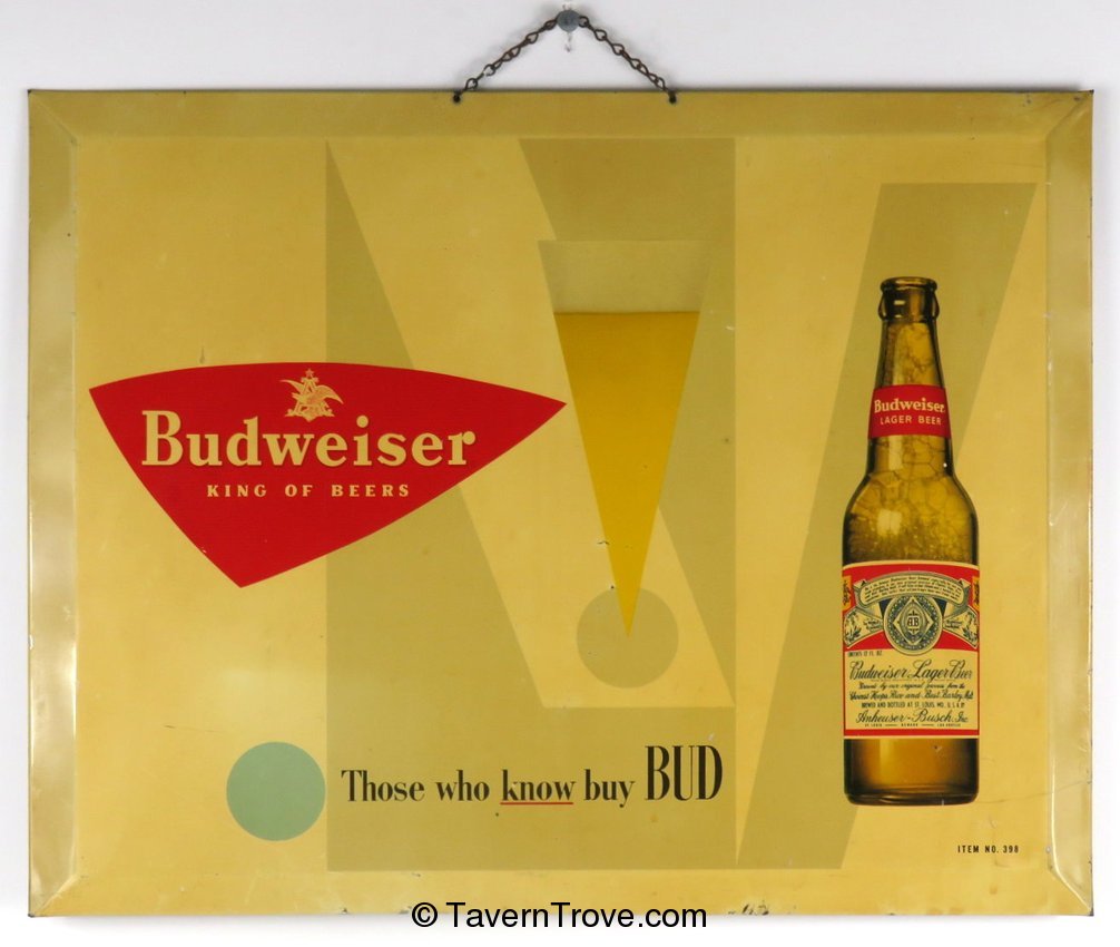 Budweiser Beer TOC Sign