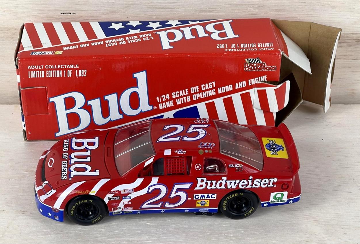 Budweiser Ken Schrader Race Car Bank