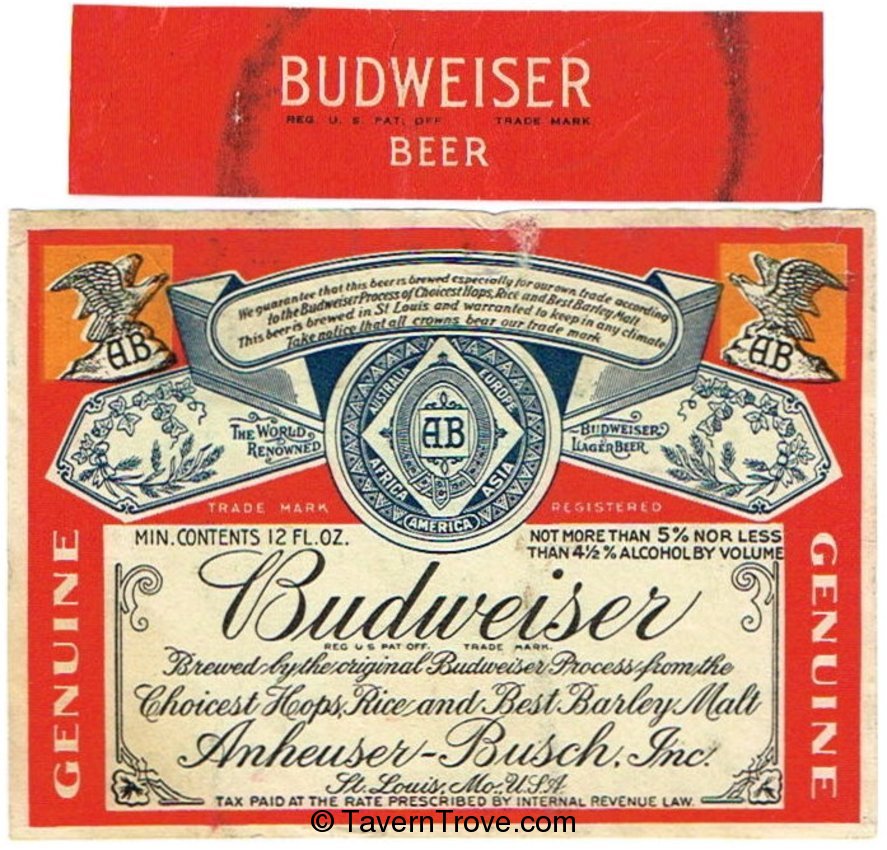 Budweiser Lager Beer