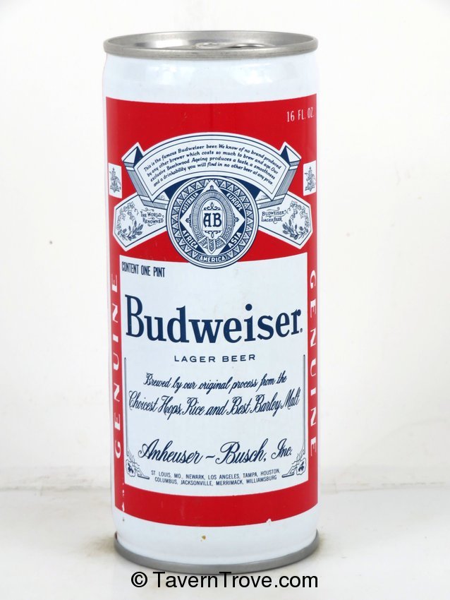 Budweiser Lager Beer