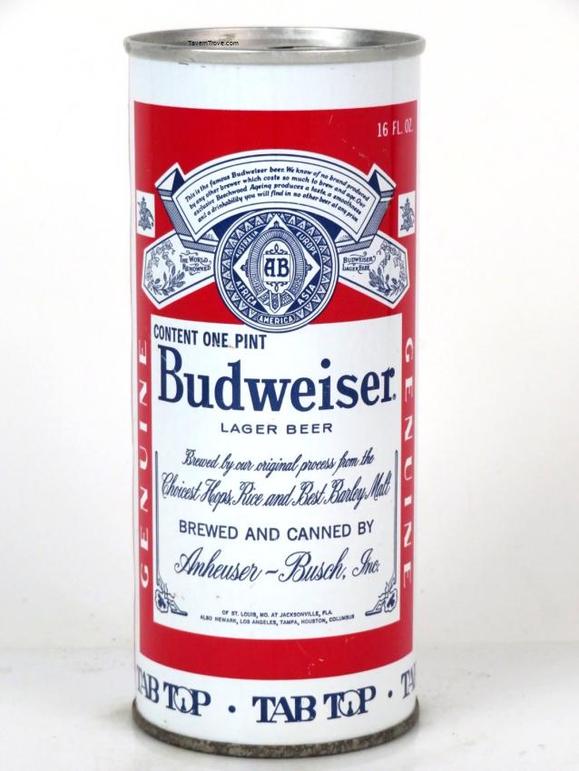 Budweiser Lager Beer (Gwinnett Co. Tax Stamp)