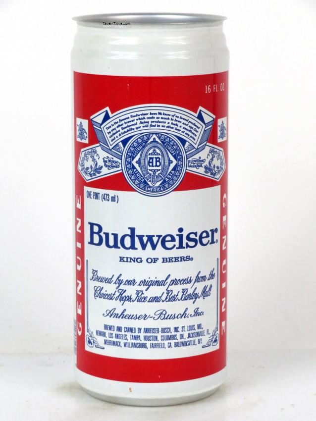 Budweiser Lager Beer (Gwinnett Co. Tax Stamp)