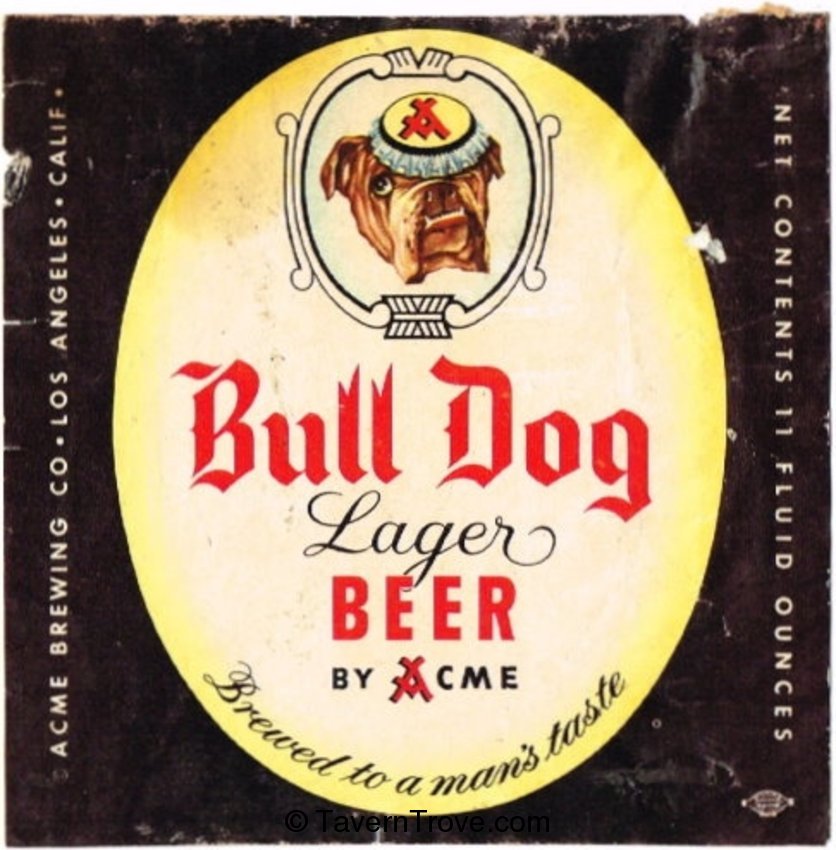 Bull Dog Lager Beer 