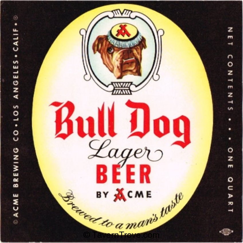 Bull Dog Lager Beer 