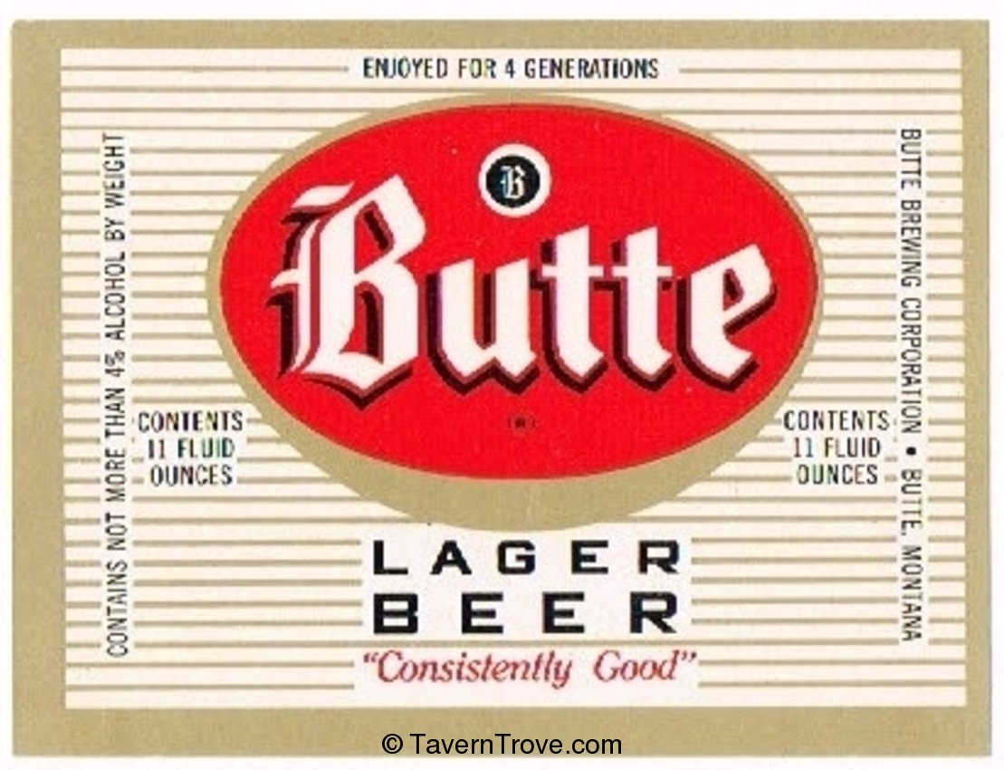 Butte Lager Beer