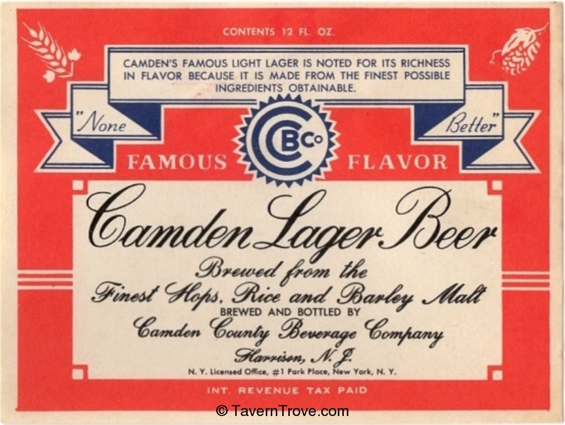 Camden Lager Beer