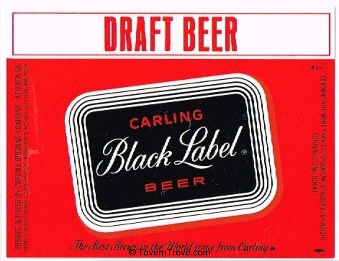 Carling Black Label  Draft Beer