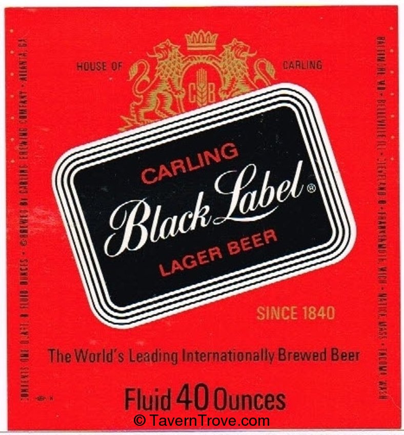 Carling Black Label Beer