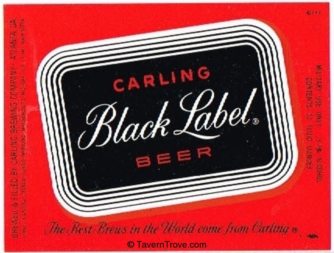 Carling Black Label Beer