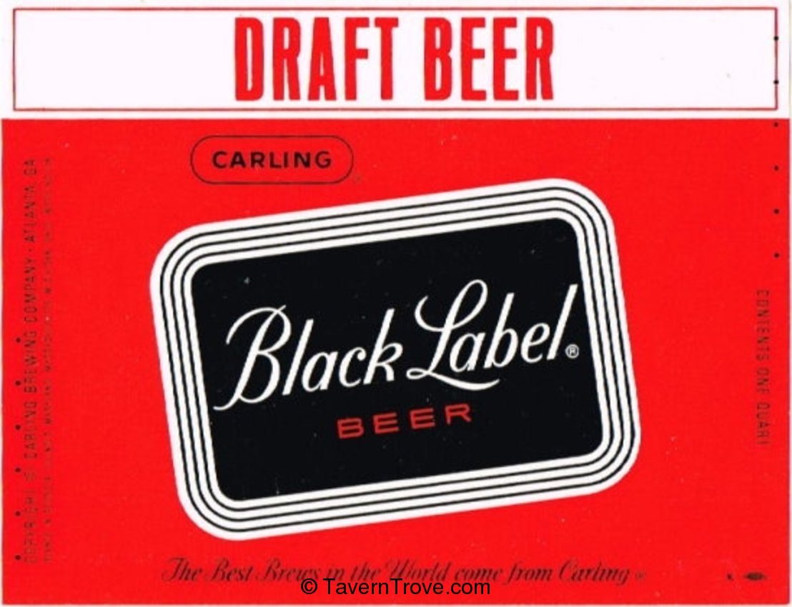 Carling Black Label Draft Beer