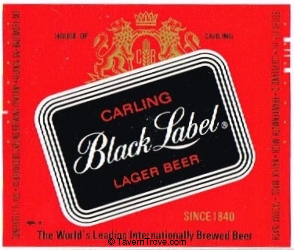 Carling Black Label Lager Beer