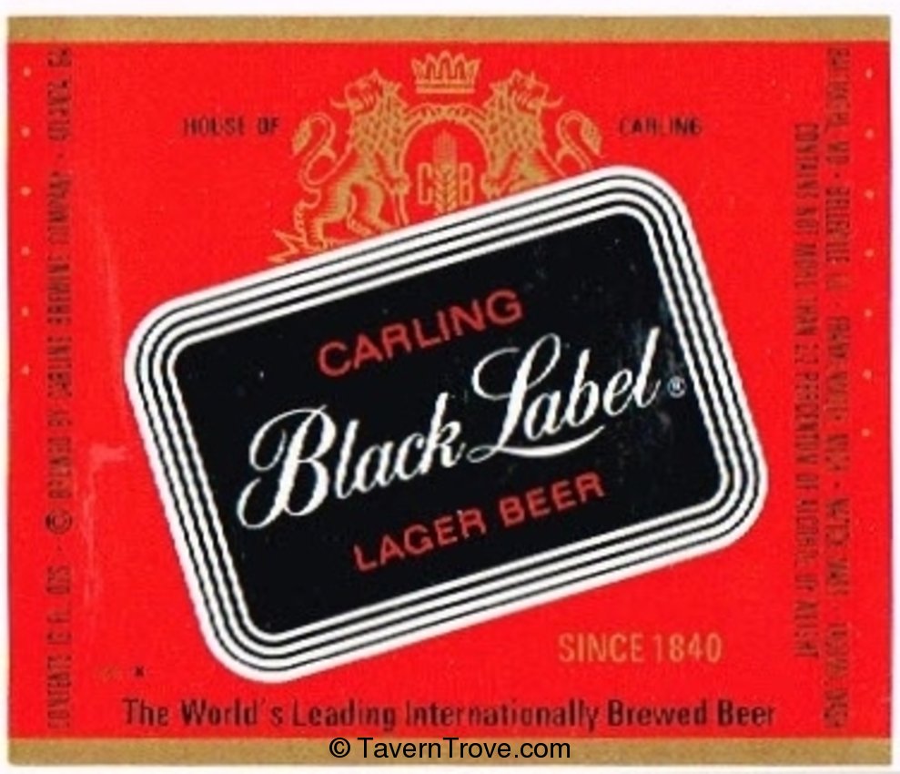 Carling Black Label Lager Beer