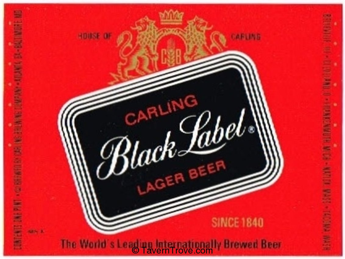 Carling Black Label Lager Beer