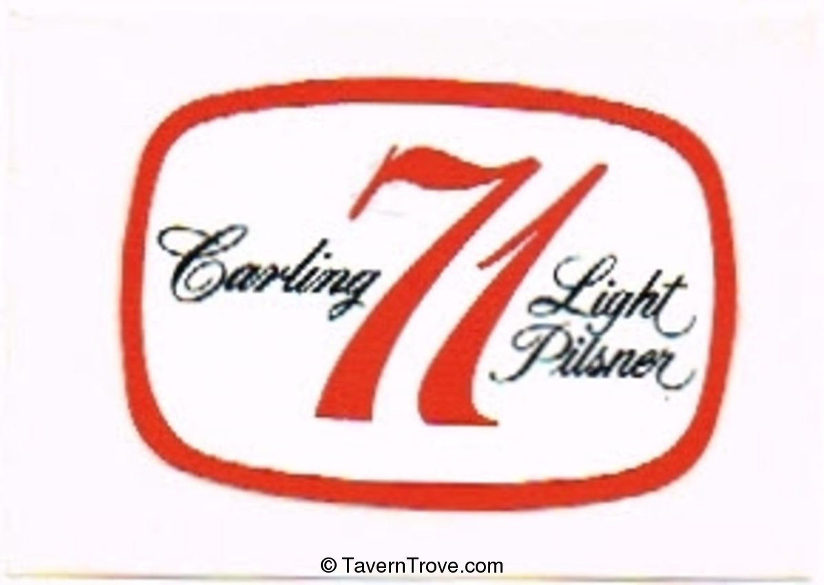 Carling's 71 Light Pilsner Beer (Decal)