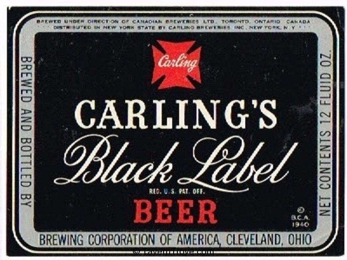 Carling's Black Label Beer