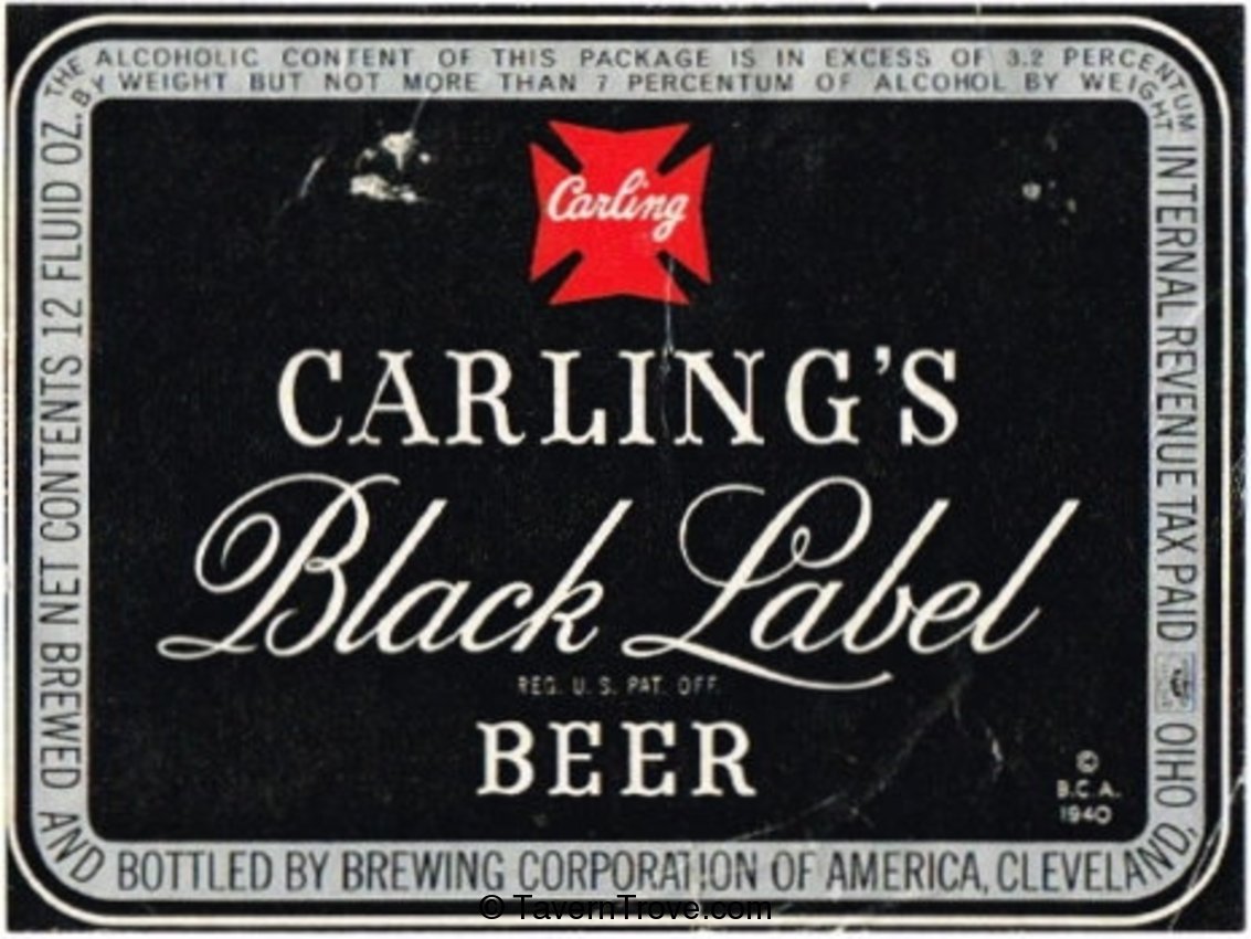 Carling's Black Label Beer