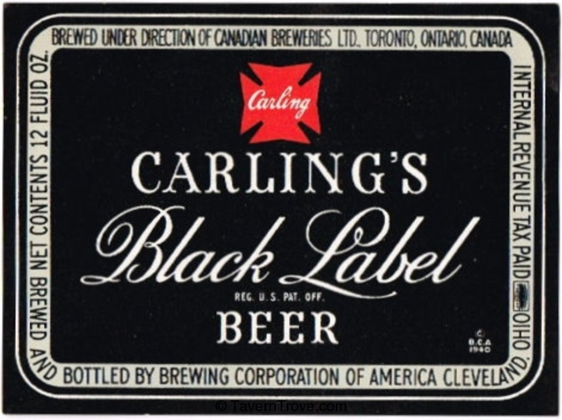 Carling's Black Label Beer