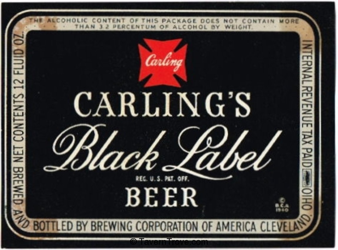 Carling's Black Label Beer