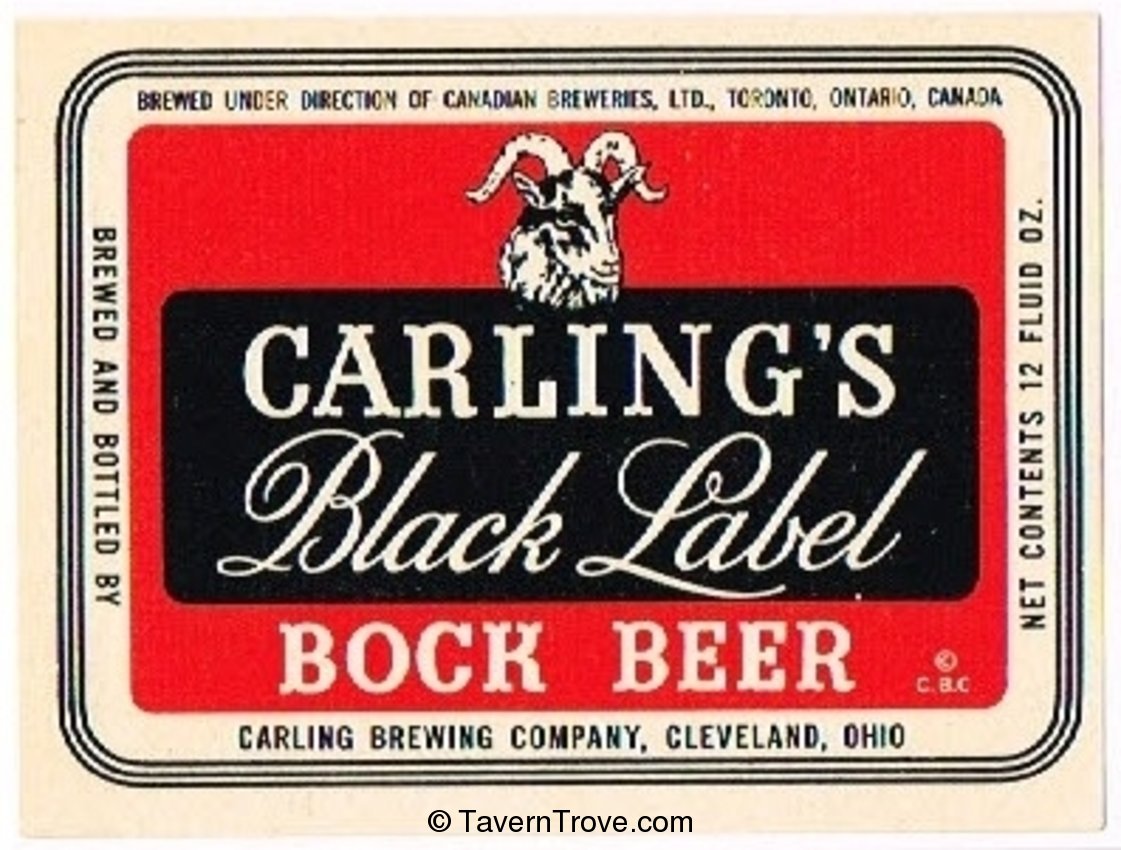 Carling's Black Label Bock Beer