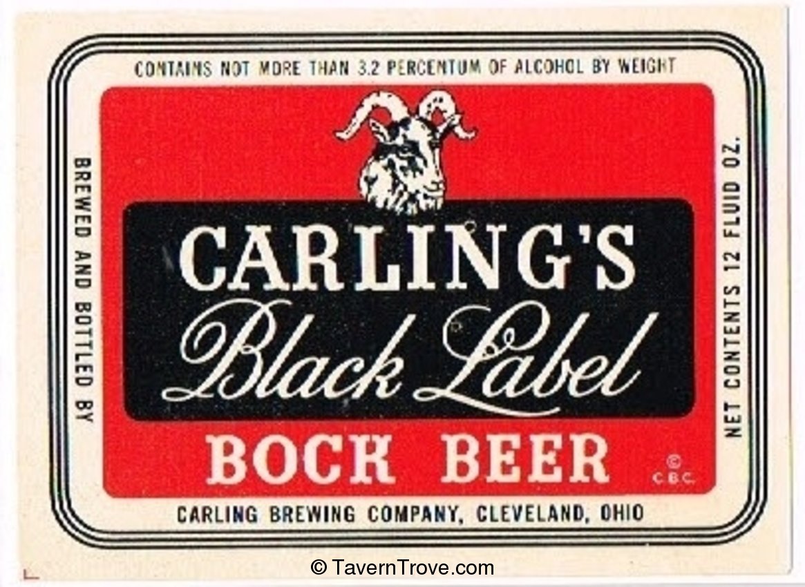 Carling's Black Label Bock Beer