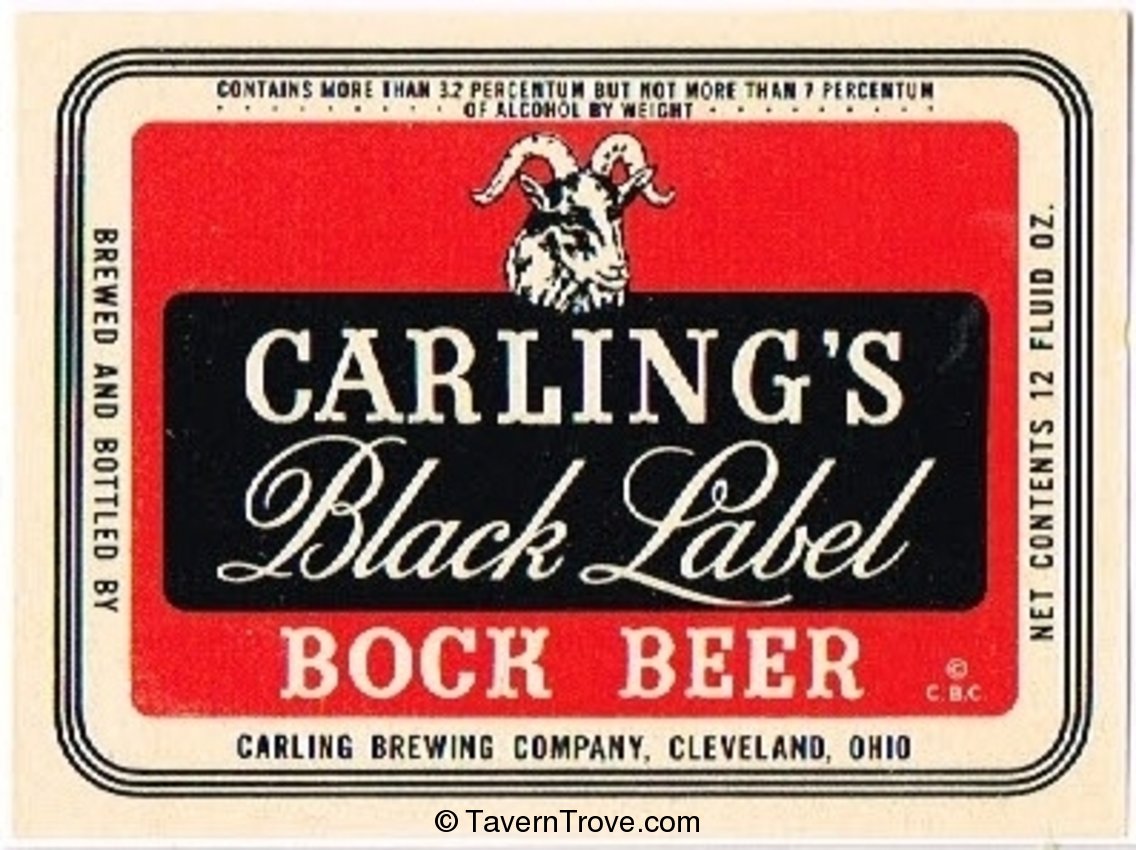 Carling's Black Label Bock Beer