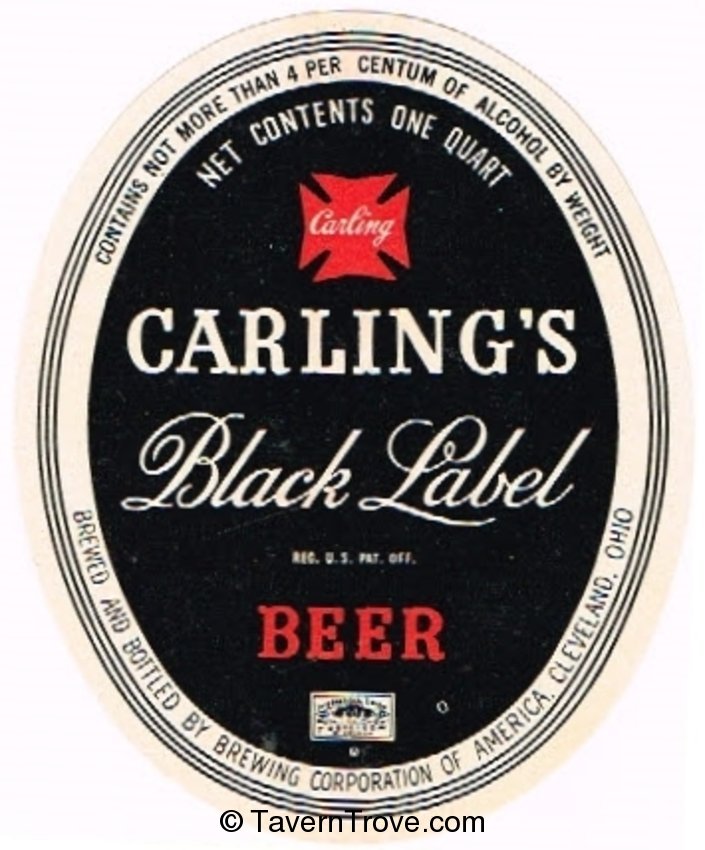 Carling's Black Label Lager Beer