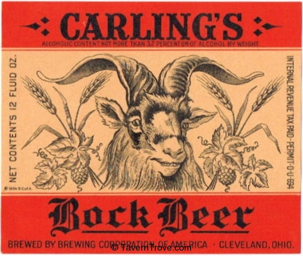 Carling's Bock Beer