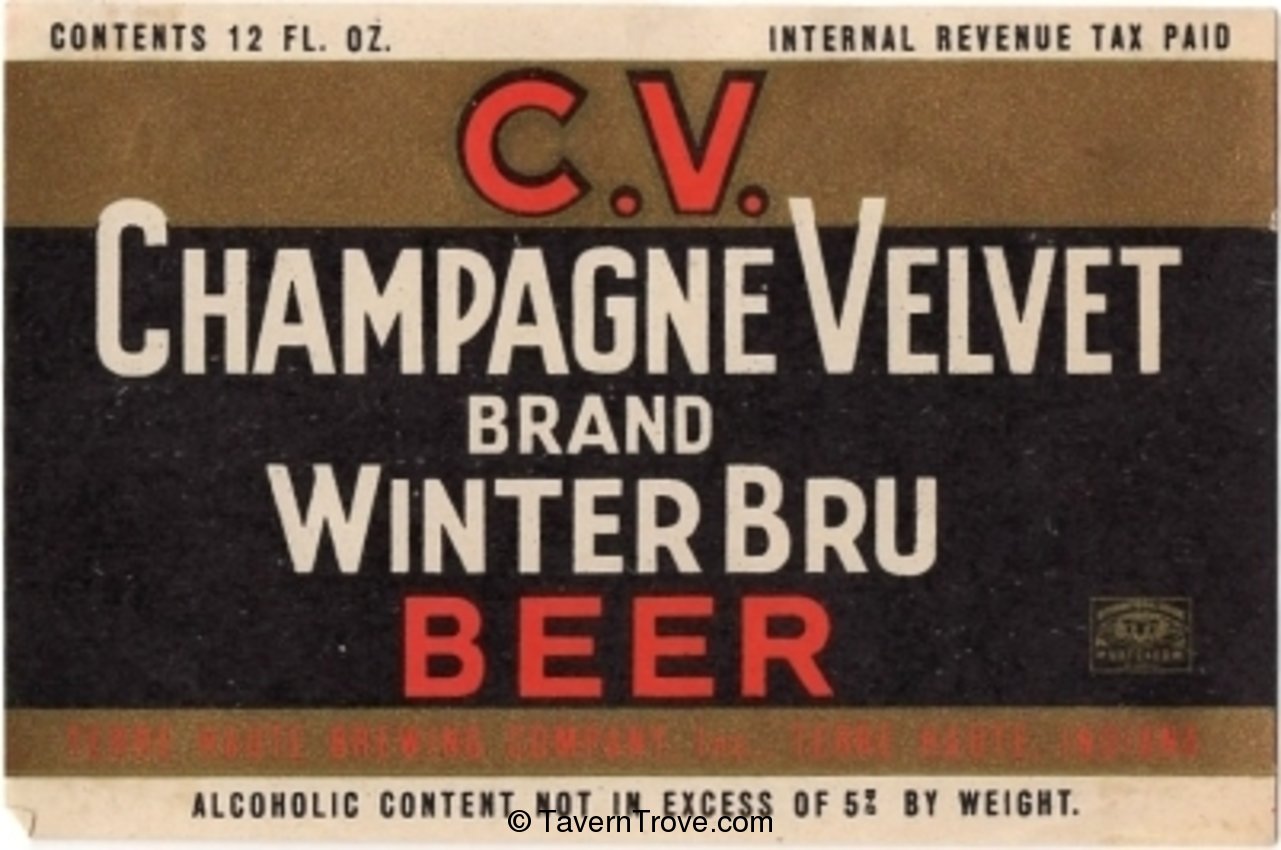 Champagne Velvet Winter Bru Beer