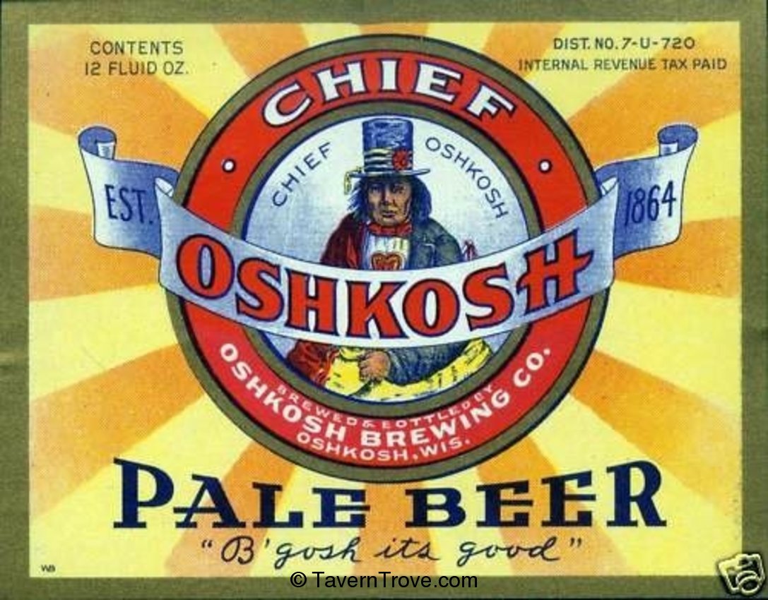 Chief Oshkosh Pale Beer