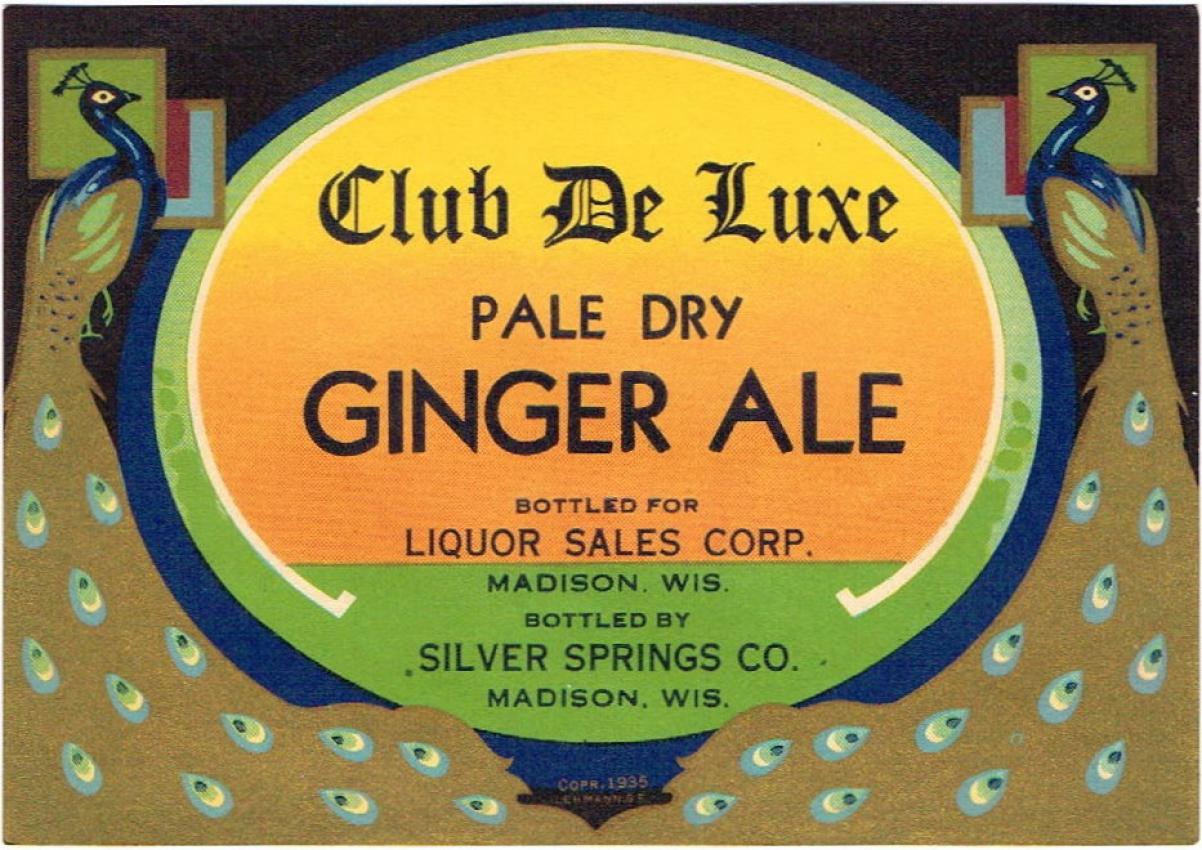 Club De Luxe Ginger Ale Madison Wisconsin