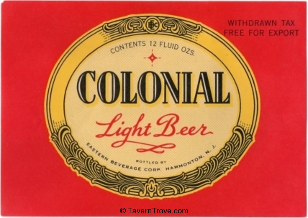 Colonial Light Beer