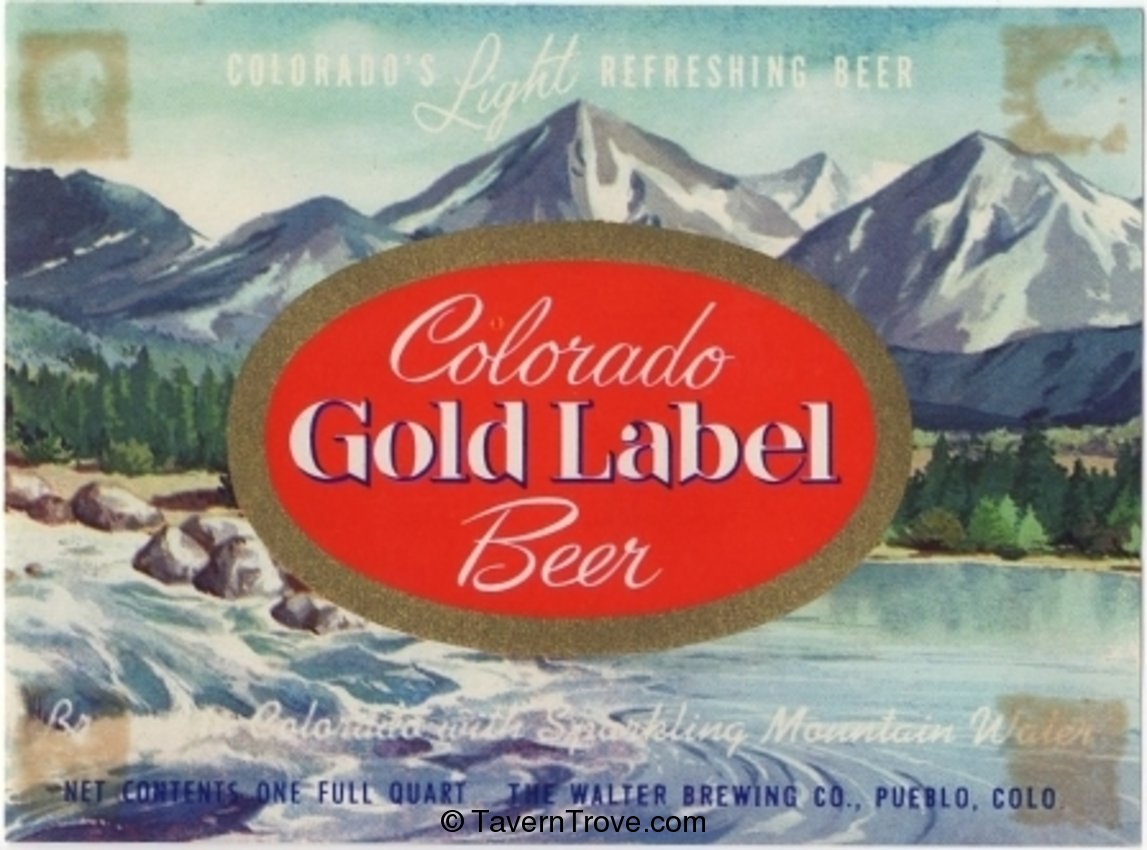 Colorado Gold  Label Beer