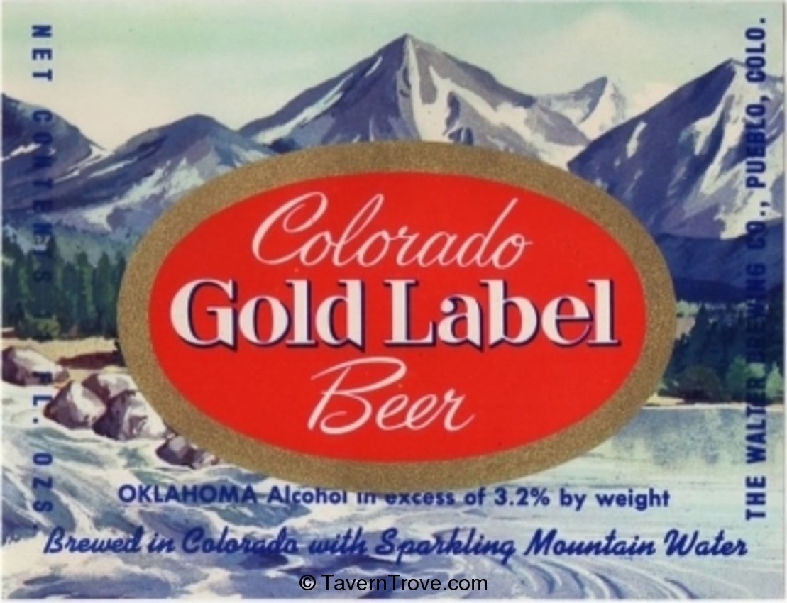 Colorado Gold  Label Beer