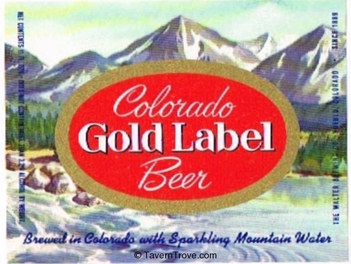 Colorado Gold Label Beer