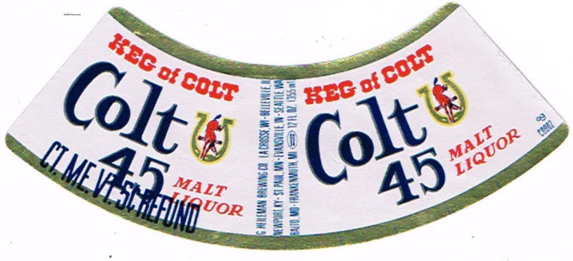 Colt 45 Malt Liquor (Neck Label)