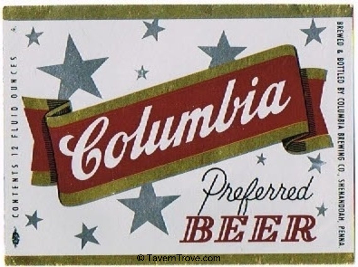 Columbia Preferred Beer