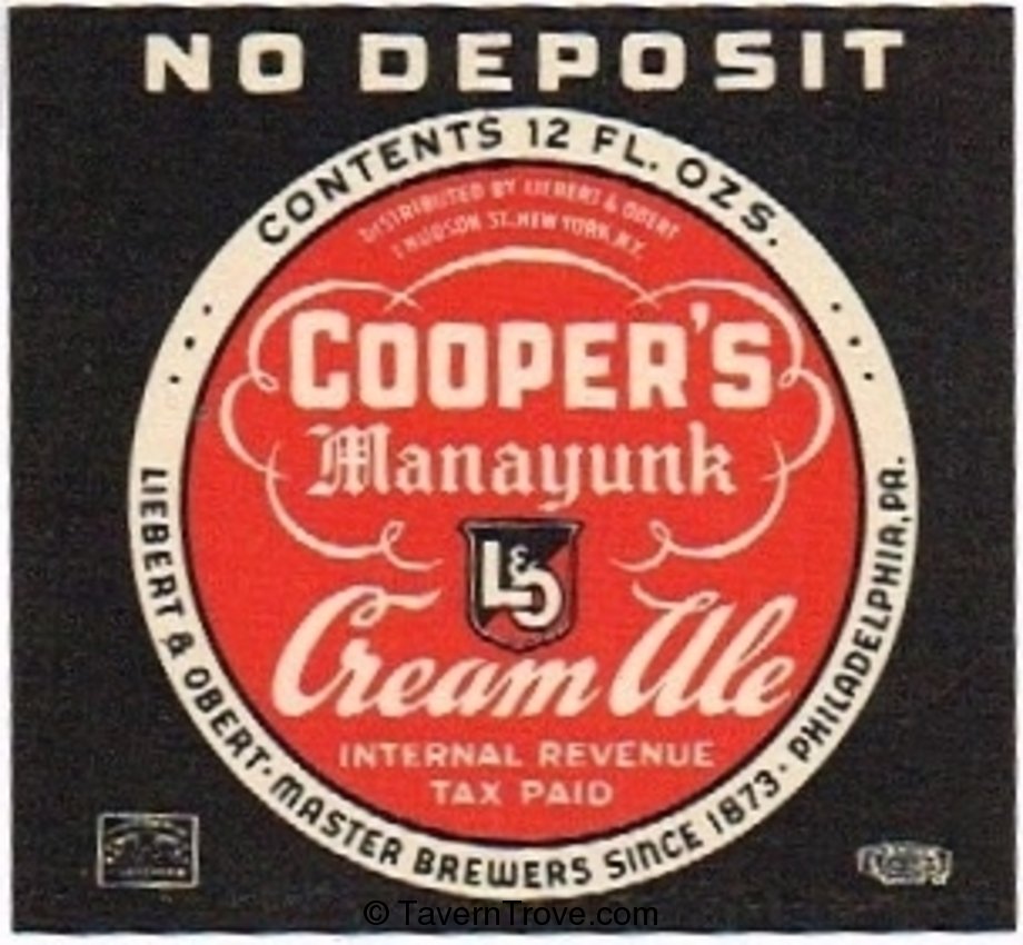 Cooper's Manayunk Cream Ale