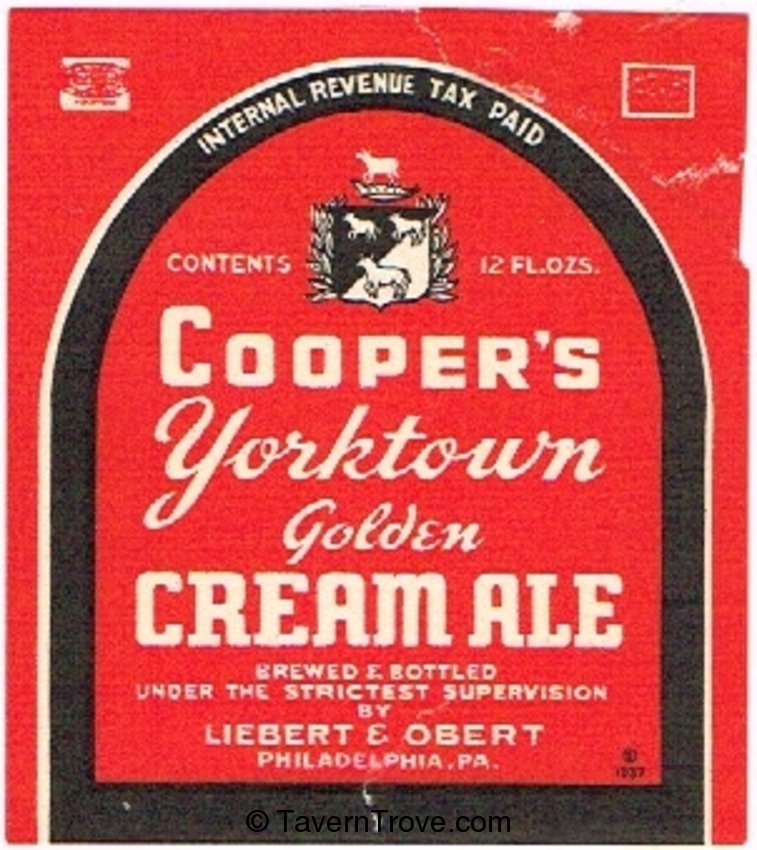 Cooper's Yorktown Golden Cream Ale