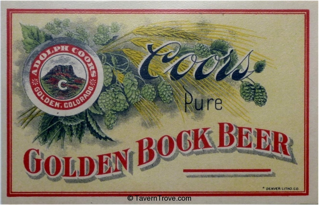 Coors Golden Bock Beer